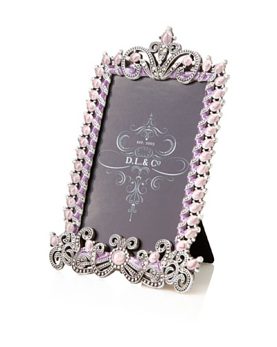 D. L. & Co. Jewel Border Frame, Lilac, 4 x 6