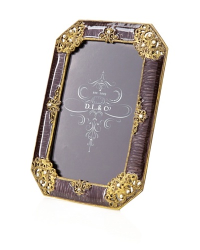 D. L. & Co. Ornate Frame, Dark Purple, 4″ x 6″