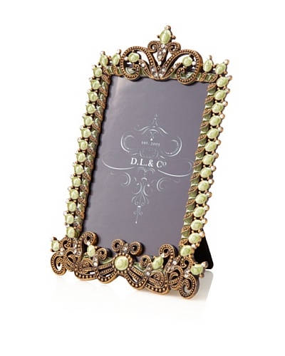 D. L. & Co. Jewel Border Frame, Green, 4 x 6