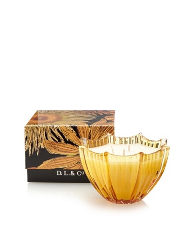 D.L. & Co. Amber Sunset 7-Oz. Scalloped Candle in Gift Box