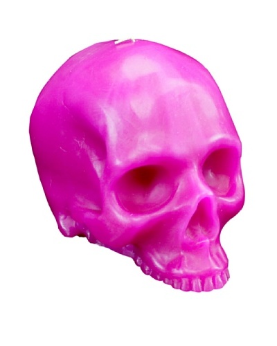 D.L. & Co. Skull Candle, Pink, Medium