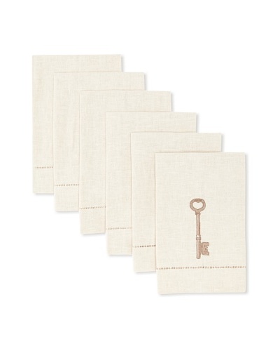 D.L. Rhein Set of 6 Key II Guest Towels