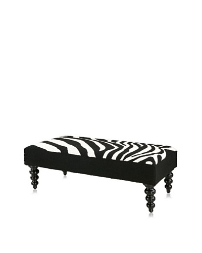 D.L. Rhein Zebra Bench, Black/ White