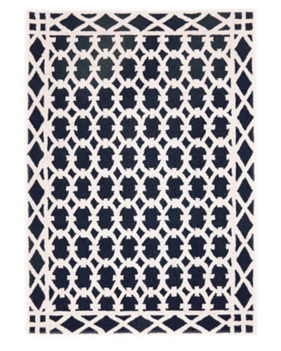 D.L. Rhein Robertson Hook Rug [Navy]