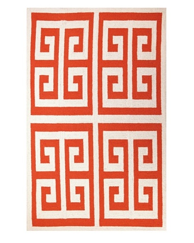 D.L. Rhein Greek Key Rug [Orange]