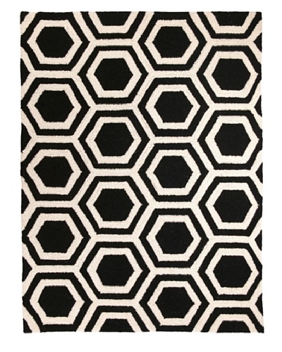 D.L. Rhein Hexagon Hook Rug [Black]