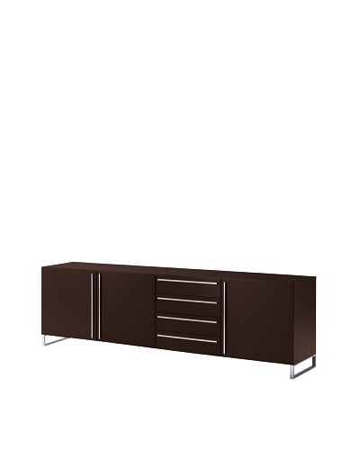 Domitalia Life 3C Sideboard, Aluminum/Wenge