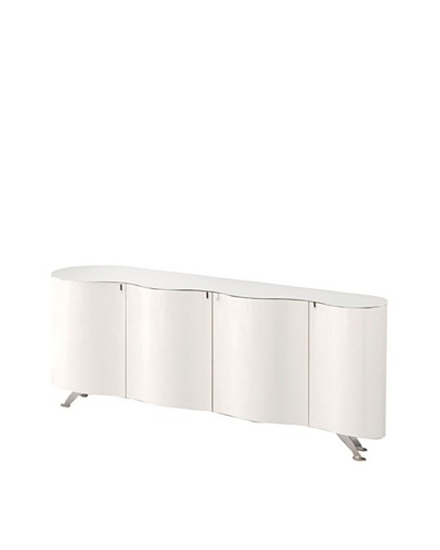 Domitalia Palio Sideboard, Chrome/White