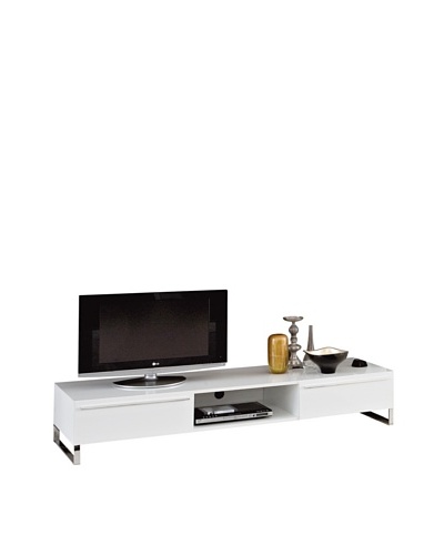 Domitalia Life Two-Drawer Long Chest, Chrome/WhiteAs You See