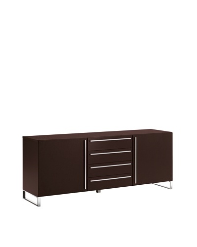 Domitalia Life 2C Sideboard, Chrome/Wenge