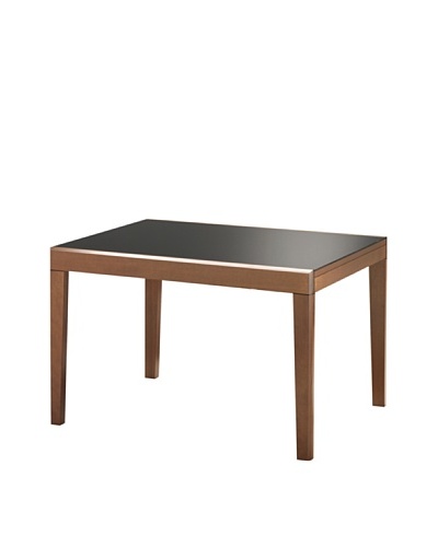 Domitalia Asso Rectangular Table, Walnut/Black
