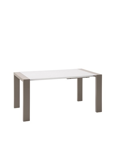 Domitalia Fashion Rectangular Table, Taupe/WhiteAs You See