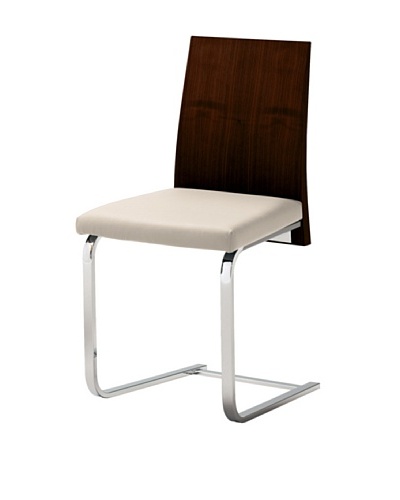 Domitalia Jeff Chair, White/WengeAs You See