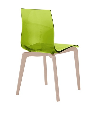 Domitalia Gel-L Chair, Transparent Green/Ash White