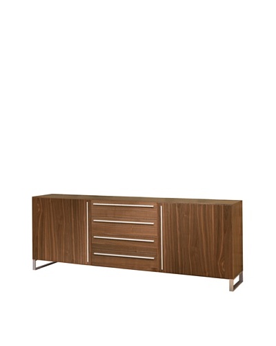 Domitalia Life 2C Sideboard, Silver/Walnut