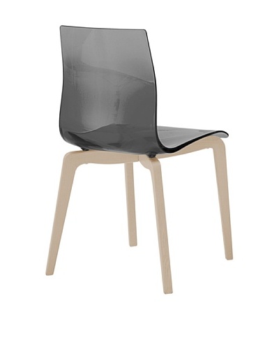 Domitalia Gel-L Chair, Transparent Smoke/Ash White