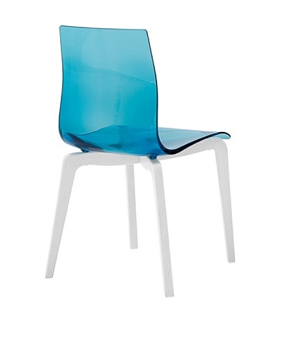 Domitalia Gel-L Chair, Transparent Blue/Ash White