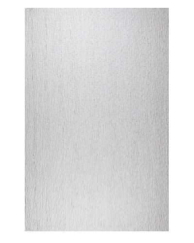 Dreamweavers Faux Leather Rug, White, 5′ x 7′