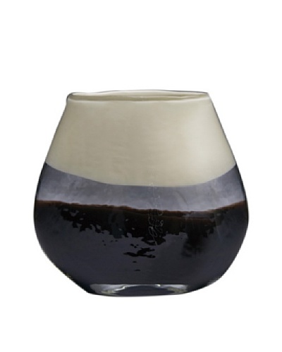 Dynasty Glass Capri Collection – Pillow Vase – Coffee