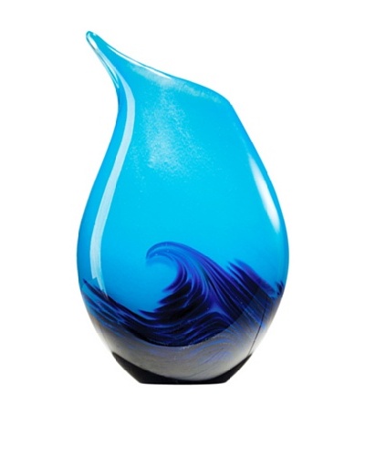 Dynasty Gallery Mouth-Blown Glow-in-the-Dark Tulip Vase