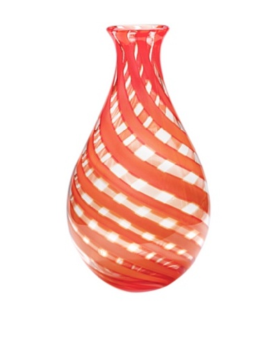 Dynasty Gallery Mouth-Blown Venezia Glass Vase