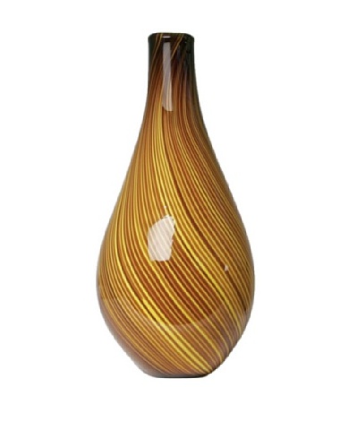 Dynasty Glass Roma Collection – Vase – Yellow
