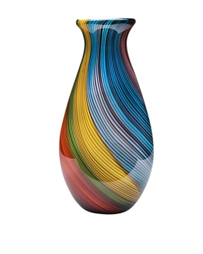 Dynasty Gallery Mouth-Blown Glass Vase