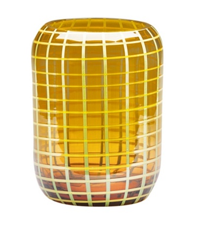 Dynasty Gallery Hand-Made Citrus Tea Glass Vase