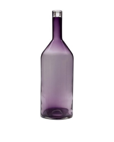 Dynasty Glass Viola Collection Bottle Vase, Violet