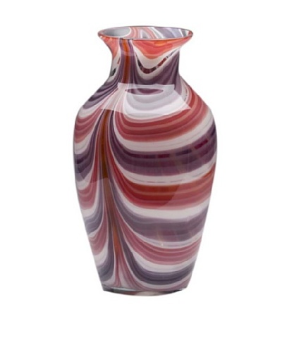 Dynasty Glass Viola Collection - Classic Vase - Summer Coral