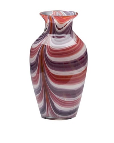 Dynasty Glass Viola Collection – Classic Vase – Summer Coral