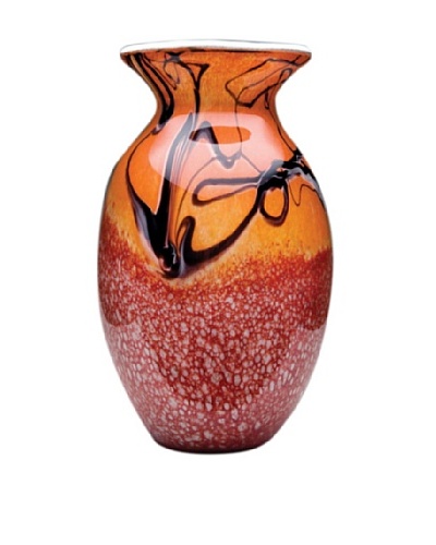 Dynasty Glass Firenze Collection Vase, Volcano