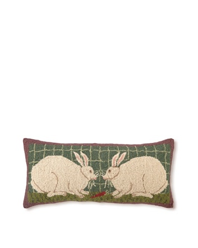 Warren Kimble Bunny Couple 12″ x 26″” Hook Pillow