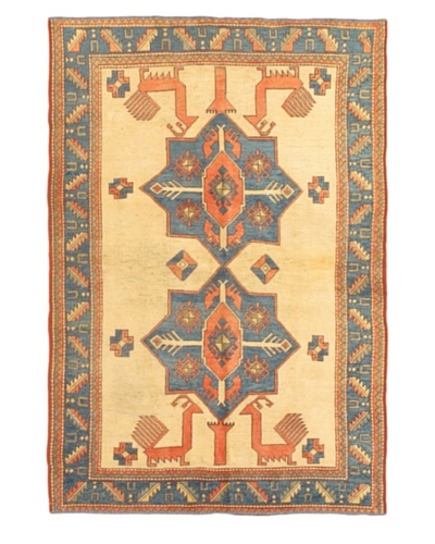 eCarpet Gallery Royal Ushak Rug, Blue/Cream, 5' 1 x 7' 6