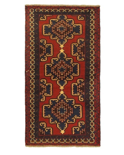 ecarpetgallery Kazak Rug, Red, 3′ 6″ x 6′ 6″