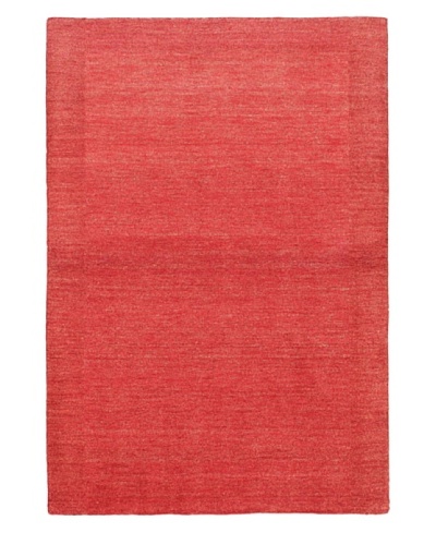 eCarpet Gallery Luribaft Gabbeh Rug, Light Burgundy/Red, 4′ x 6′