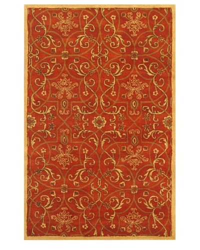 eCarpet Gallery Everest Garden Rug, Copper/Light Khaki, 5′ x 8′