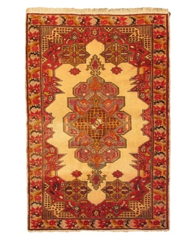 eCarpet Gallery Anadol Rug, Cream/Red, 5′ 2″ x 7′ 6″