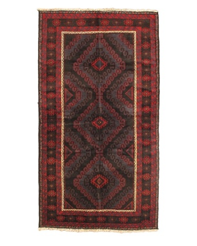 eCarpet Gallery Herati Rug, Burgundy, 3′ 8″ x 6′ 7″