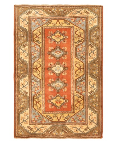 eCarpet Gallery Royal Ushak Rug, Copper/Cream, 5′ 6″ x 7′ 1″