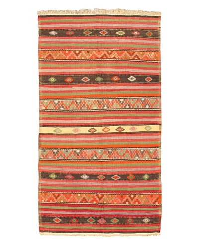 eCarpet Gallery Kashkoli Kilim, Light Black/Orange, 5' 6 x 10' 2