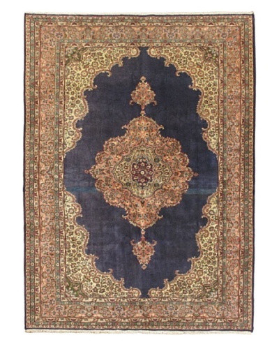 eCarpet Gallery Hereke Rug, Light Pink/Navy, 6′ 1″ x 9′ 4″