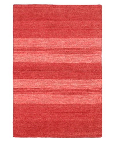 eCarpet Gallery Luribaft Gabbeh Rug, Pink/Red, 4′ x 6′