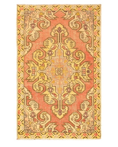 eCarpet Gallery Anadol Rug, Copper/Light Gold, 4′ 5″ x 7′ 3″