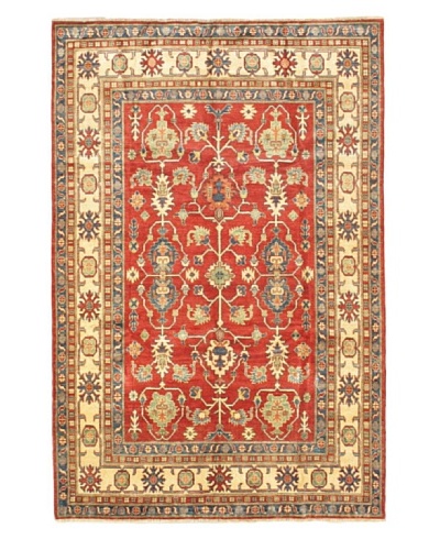 eCarpet Gallery Finest Gazni Rug, Cream/Red, 6′ x 9′ 1″