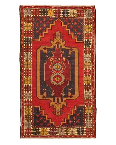 eCarpet Gallery Anadol Rug, Cream/Red, 4′ 5″ x 8′ 1″