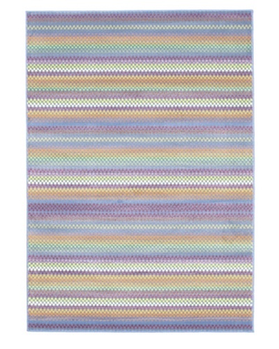 Ecarpetgallery Rugs Chroma Missonia Violet Abstract Rug, Light Blue, 5' 5 x 7' 9