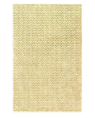 Ecarpetgallery Rugs Minotaur Abstract Rug, Cream Dark Gold, 5′ x 8′