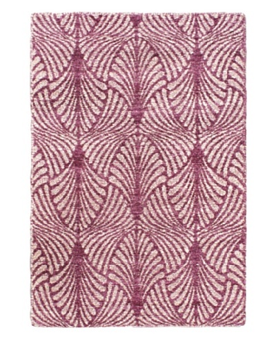 Ecarpetgallery Rugs Javier Abstract Rug, Cream Purple, 3′ 11″ x 5′ 11