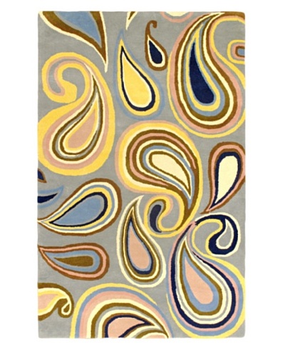 Ecarpetgallery Rugs Swirl Abstract Rug, Grey, 5′ x 8′